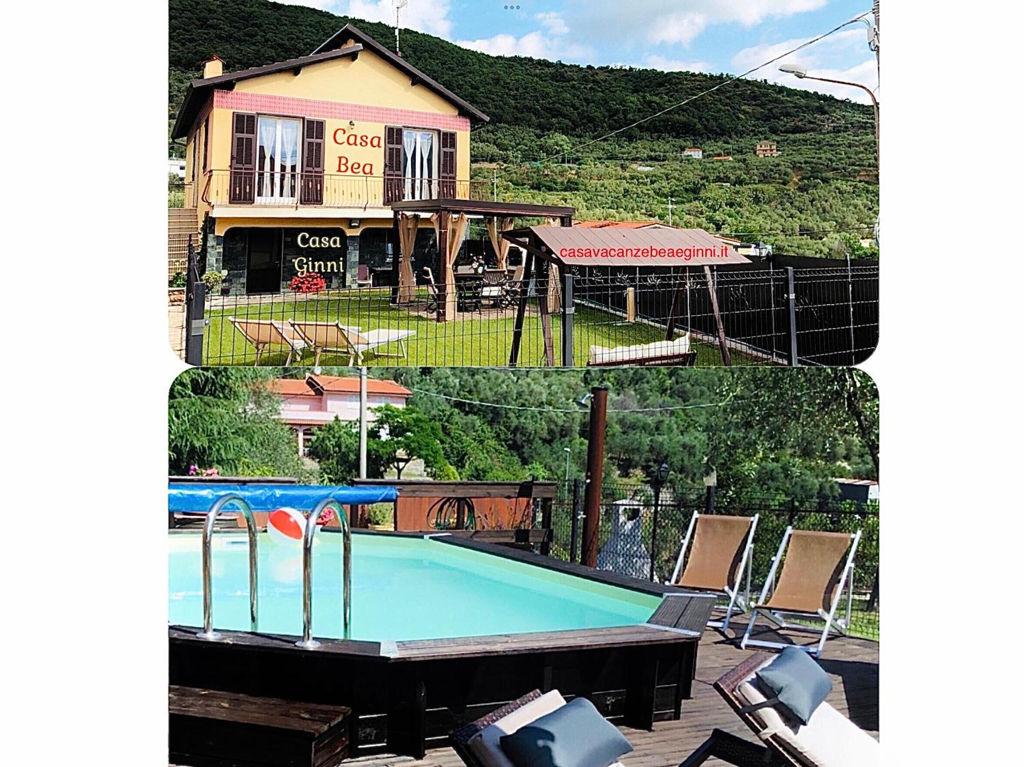 Casa Ginni Con Piscina E Giardino Caravonica Luaran gambar